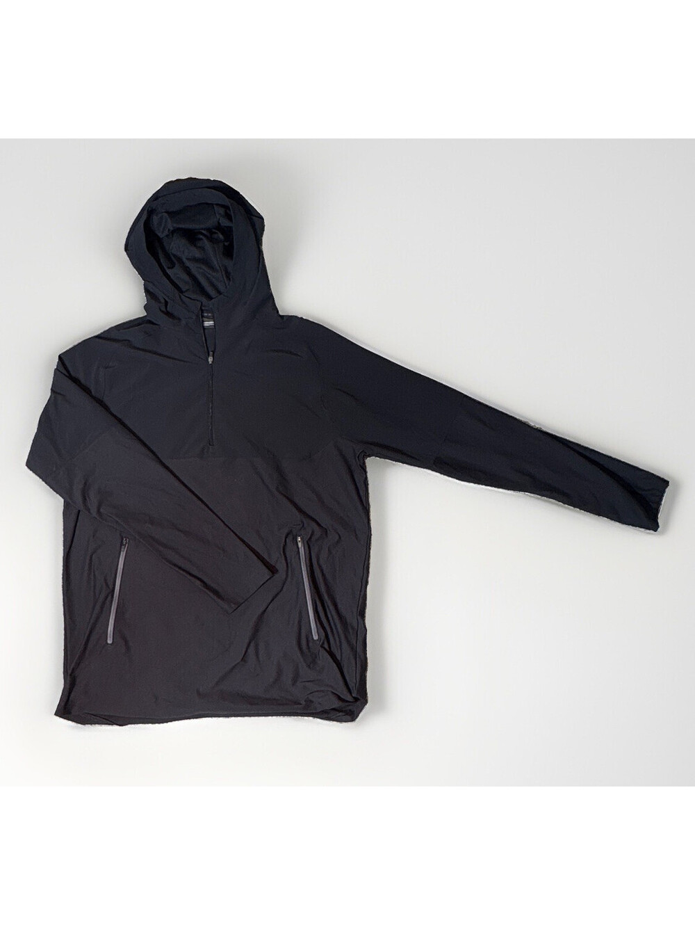 Under Armour Threadborne Men’s Black Hooded Half-Zip Windbreaker Jacket XL
